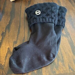 Michael Kors Textured Black Casual Socks